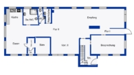 Bürofläche im Erdgeschoss mit Besprechungszimmer, großer Küche, 3 WCs und 2 Stellplätzen - Erdgesschoss