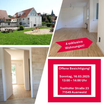 4,5-Zimmer – Balkon – Aufzug – Einzelgarage!, 71549 Auenwald, Etagenwohnung